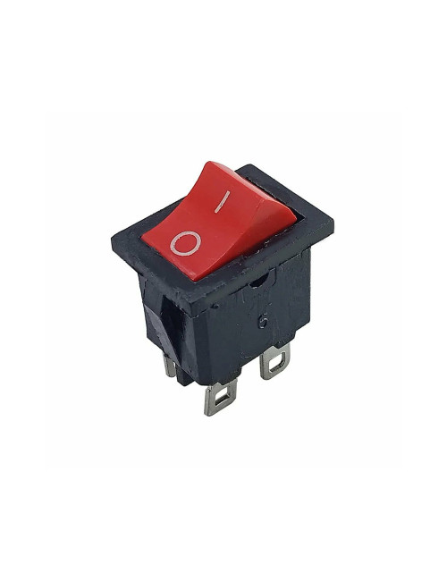 LFSW10-RED MACHINE SWITCH SMALL RED 2 PIN 6A