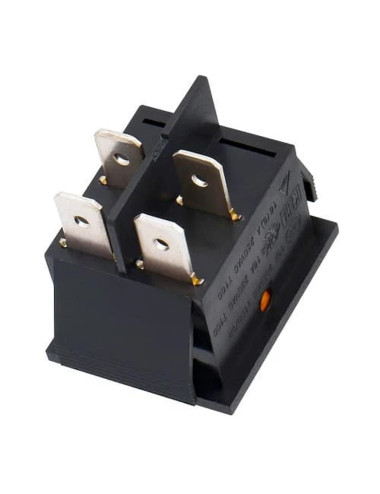 LFSW1-YELLOW MACHINE SWITCH SQUARE YELLOW 2 PIN 15A