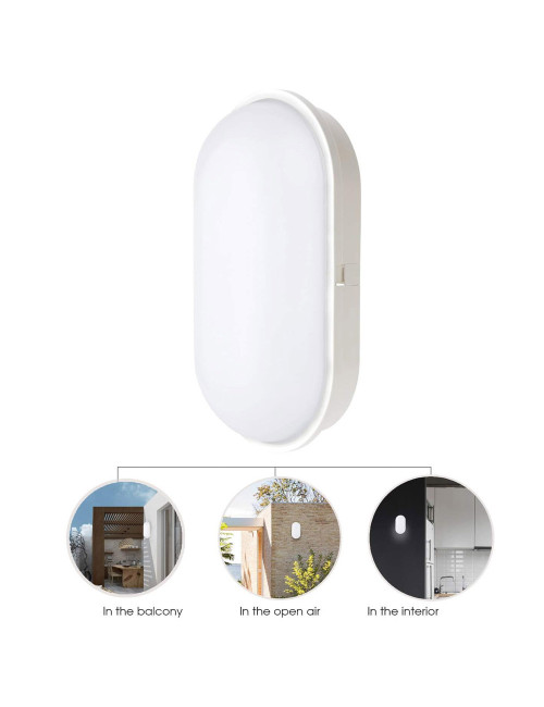 ALANWAR IP-65 LED OUTDOOR WALL LIGHT 30/50W WHITE