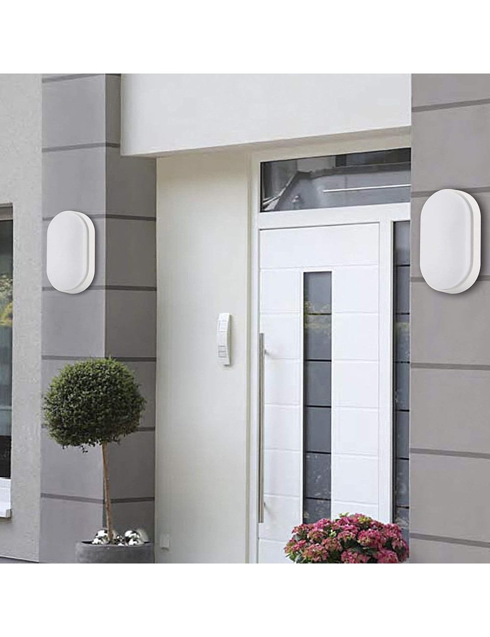 ALANWAR IP-65 LED OUTDOOR WALL LIGHT 30/50W WHITE
