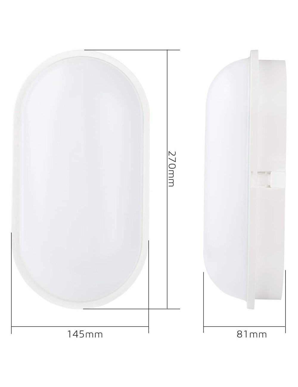 ALANWAR IP-65 LED OUTDOOR WALL LIGHT 30/50W WHITE