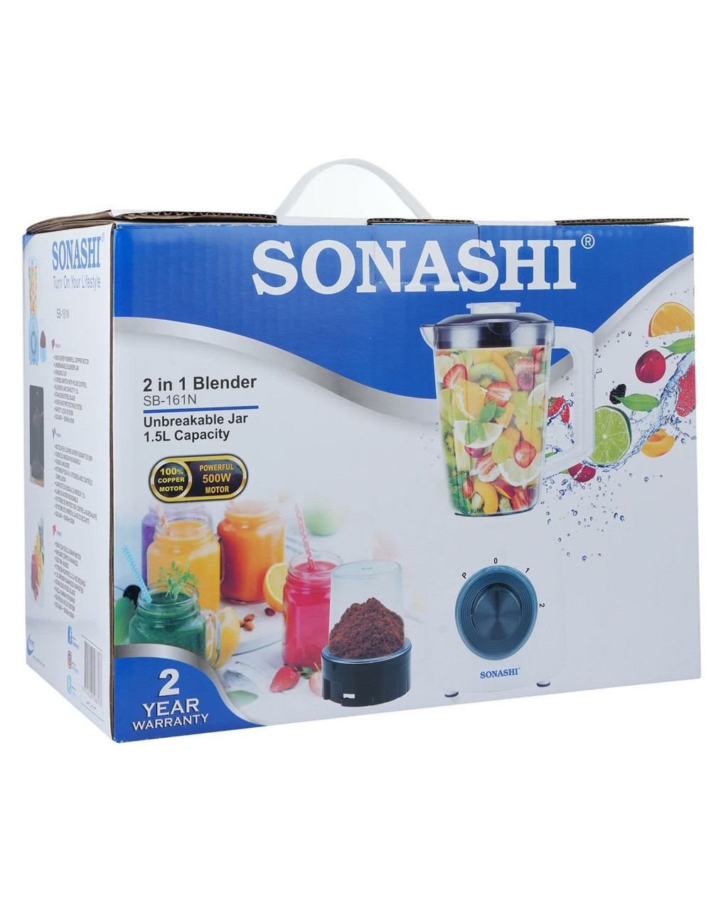 SB-161 SONASHI 2IN1 MIXER GRINDER