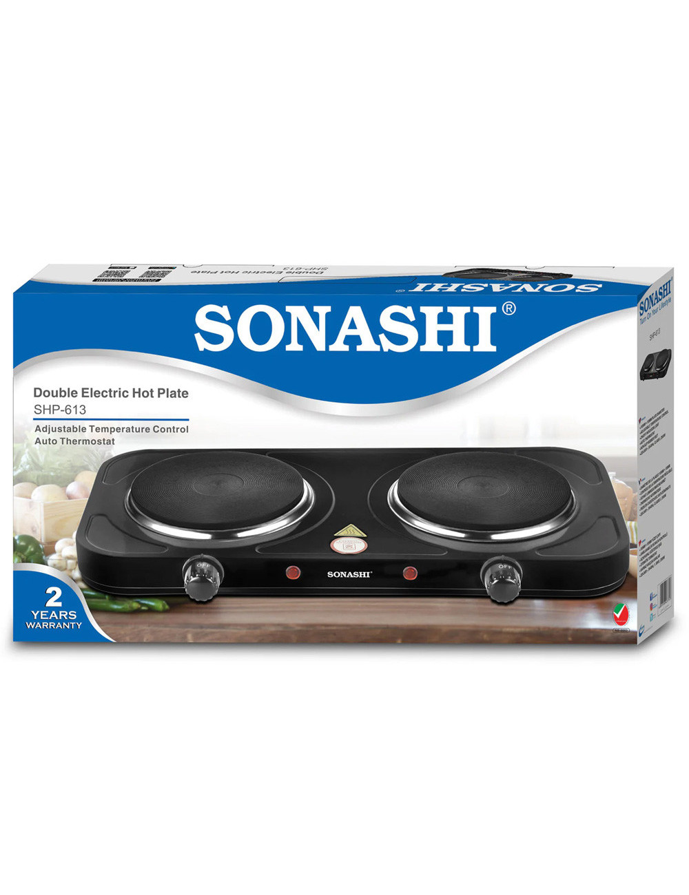 SHP-612 SONASHI DOUBLE HOT PLATE