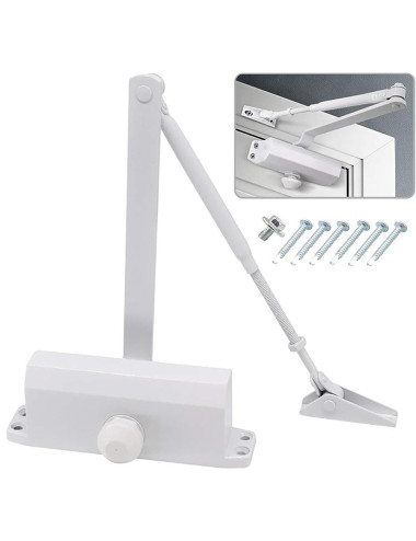 ALUMINIUM DOOR CLOSER BIG WHITE