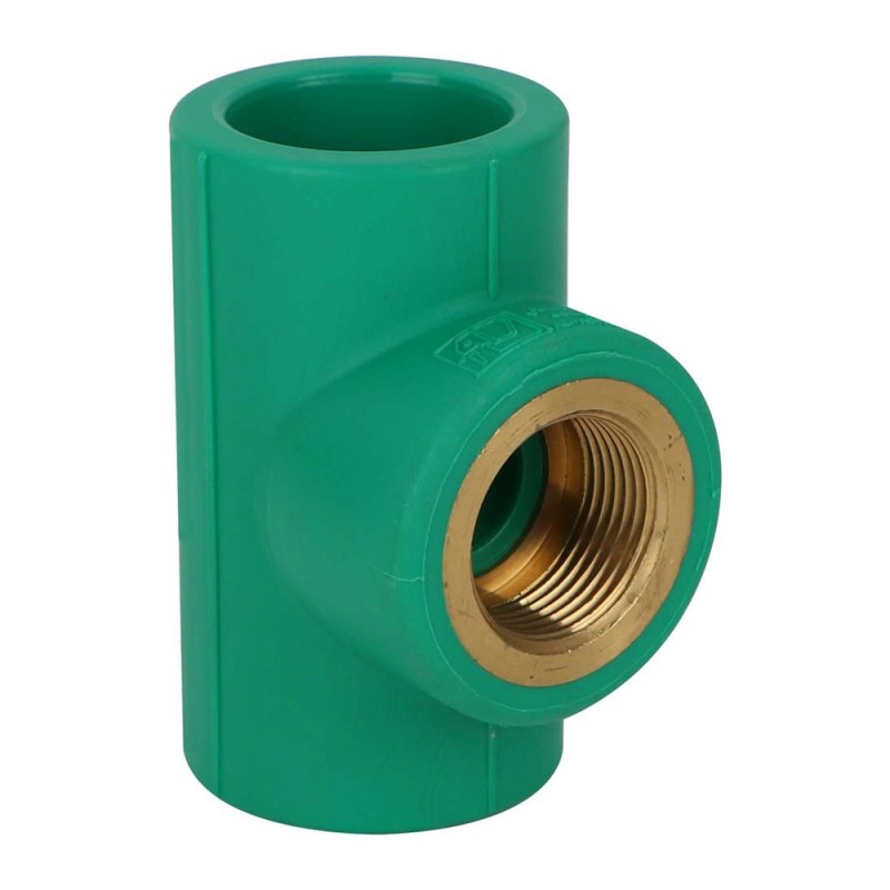 ADASANI PPR CROME THREADED TEE 1"