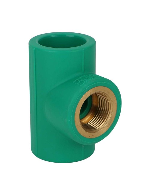 ADASANI PPR CROME THREADED TEE 1"