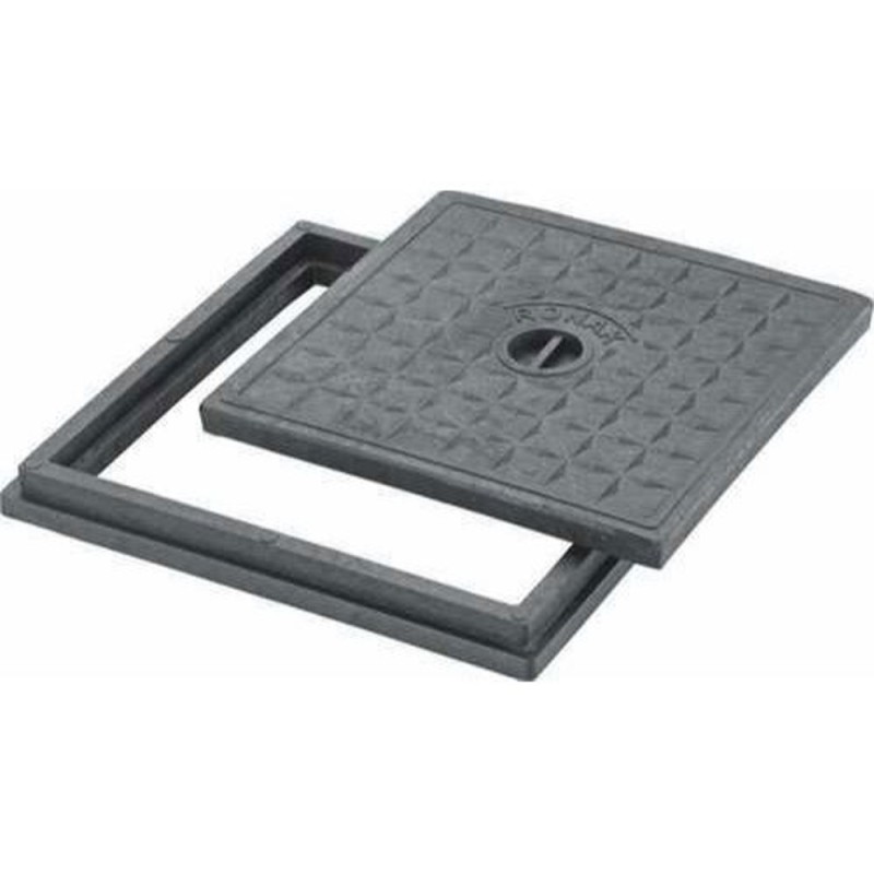 MANHOLE IRON GREY 20 CM x 20 CM