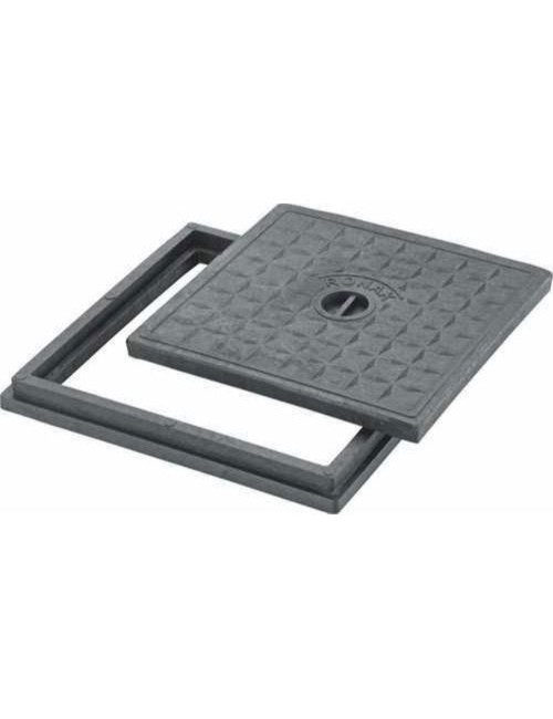 MANHOLE IRON GREY 20 CM x 20 CM