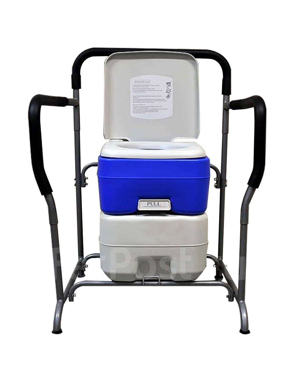 PORTABLE TOILET ARAM-REST BRACKET WITH SPONGE GRIP