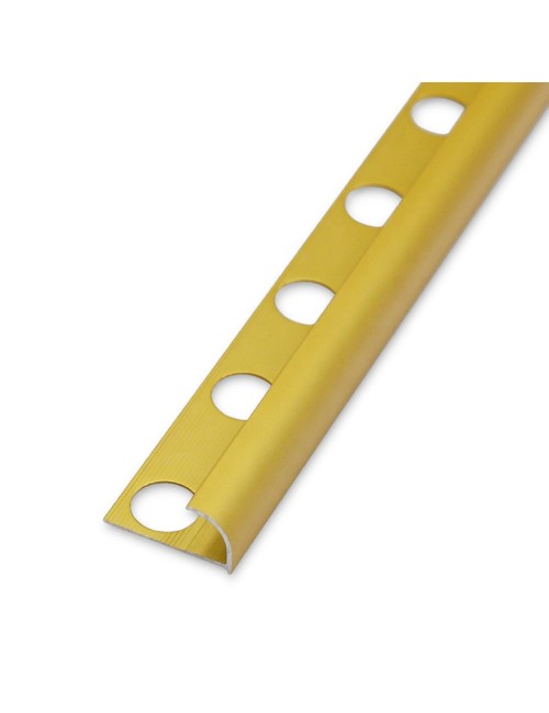 HYU-12-055 ALUMINIUM TILE TRIM GOLD 12 MM