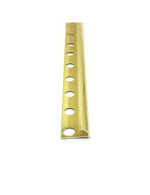 HYU-12-055 ALUMINIUM TILE TRIM GOLD 12 MM