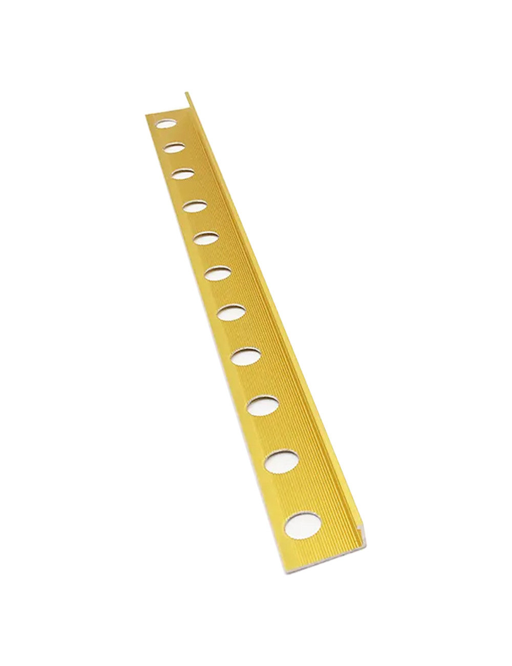 HL-10 ALUMINIUM FLOOR TRIM GOLD 10 MM x 3 MTR