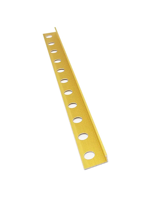 HL-10 ALUMINIUM FLOOR TRIM GOLD 10 MM x 3 MTR