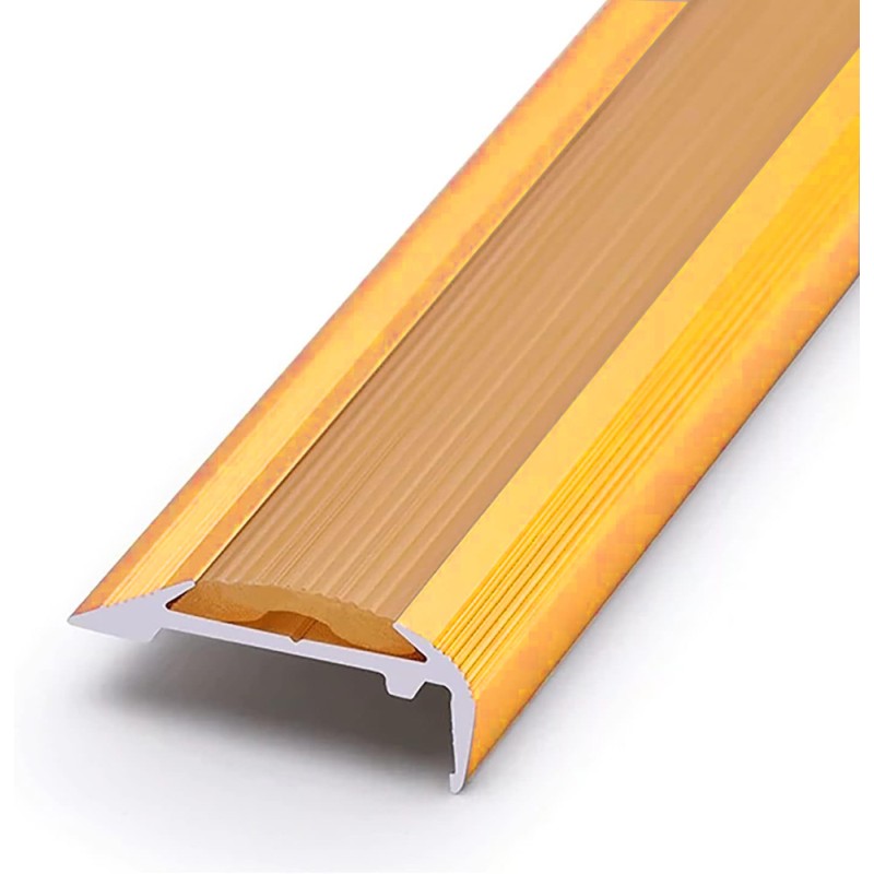 01-BJ-575 ALUMINIUM FLOOR TRIM GOLD 3 MTR H.D.