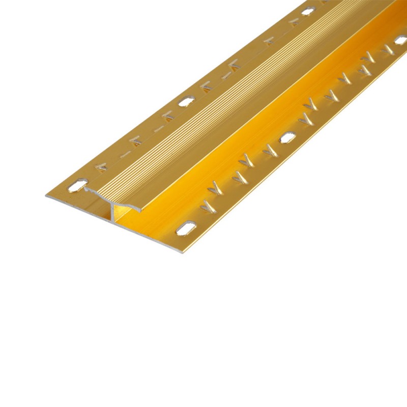 65233 ALUMINIUM FLOOR TRIM GOLD 3 MTR