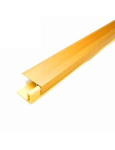 01-BJ-422 ALUMINIUM FLOOR TRIM GOLD 3 MTR
