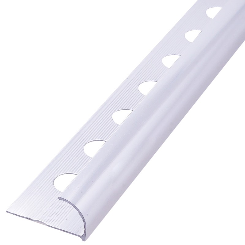 ZJ-HYU-120-50 ALUMINIUM TILE TRIM SILVER 12 MM