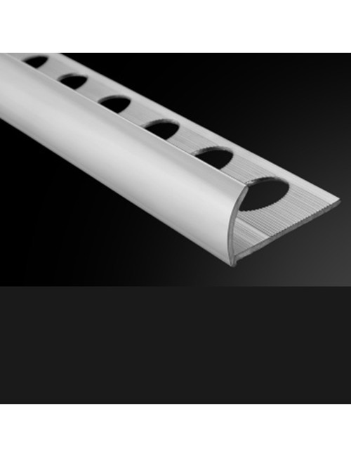 ZJ-HYU-120-50 ALUMINIUM TILE TRIM SILVER 12 MM