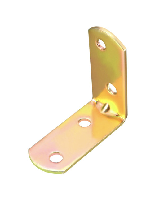 JM002 CORNER BRACKET YELLOW ROUND CORNER 40 x 40 x 19 x 2 MM