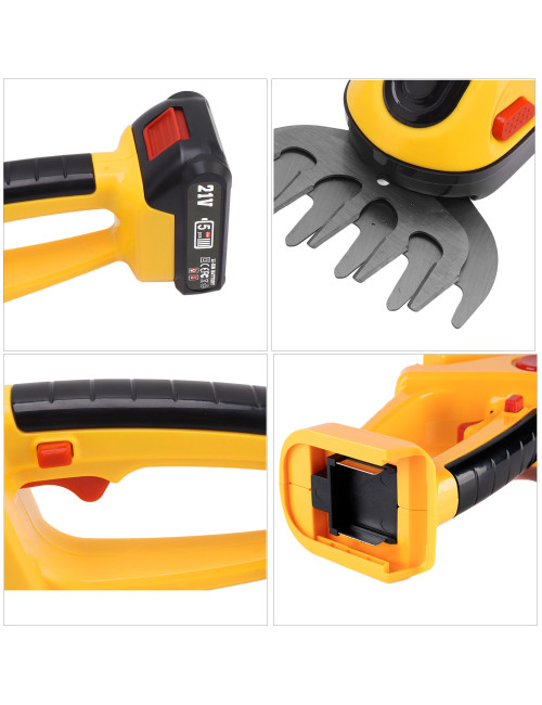 FD-001 CORDLESS MINI HEDGE TRIMMER WITH 2 BATTERIES 21V 1500MAH