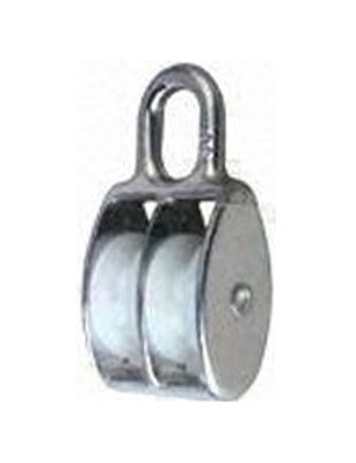 ELEC GALV. Zinc Alloy Die Casting Double Pulley Fixed Type ''3/4 - CHN