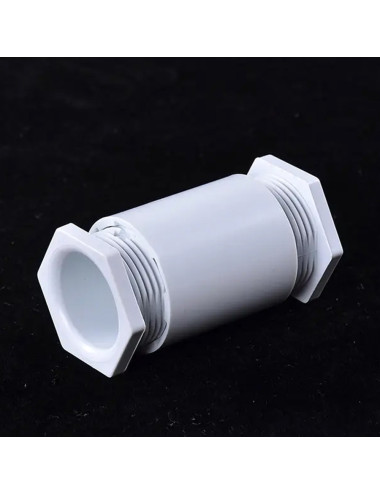 KHARAFI PLASTIC ELECTRIC FITTING DOUBLE ADAPTOR 3/4 WHITE