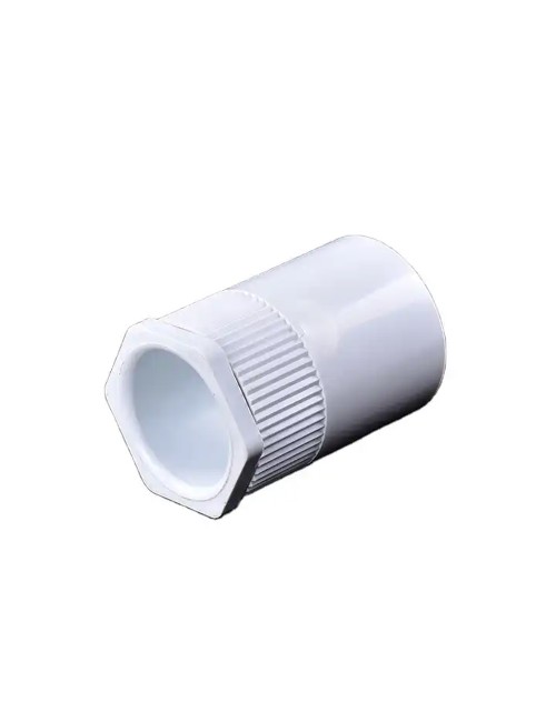 KHARAFI PLASTIC ELECTRIC FITTING ADAPTOR 1.1/2" WHITE