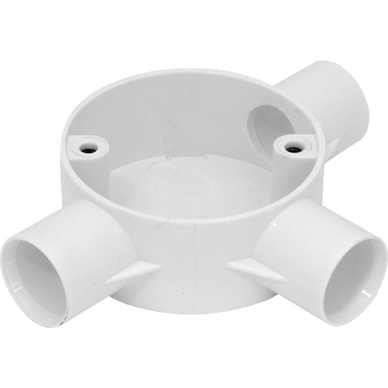 بوكس مدور كهرباء ابيض 3/4"×3 واي خرافي كويتي