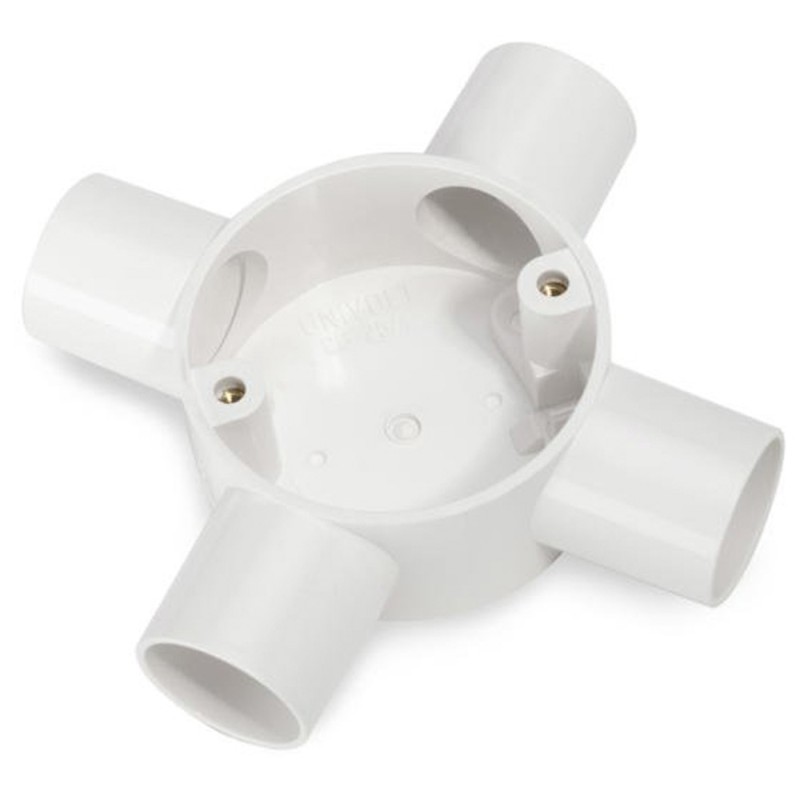 بوكس مدور كهرباء ابيض 3/4"×4 واي خرافي كويتي