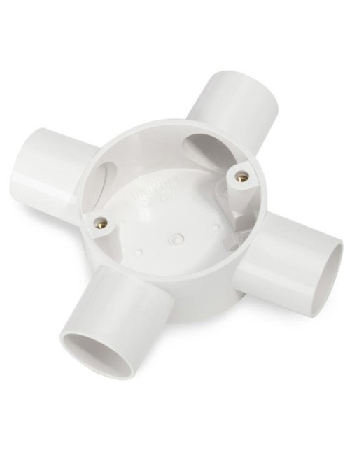 بوكس مدور كهرباء ابيض 3/4"×4 واي خرافي كويتي