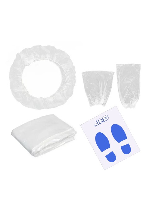PROTECTIVE DISPOSABLE COVERS ( STEERING + LEVER + HANDBREAK + PADS + SEAT )