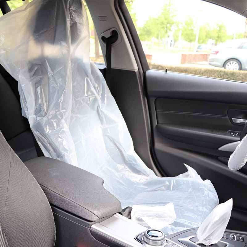 PROTECTIVE DISPOSABLE COVERS ( STEERING + LEVER + HANDBREAK + PADS + SEAT )