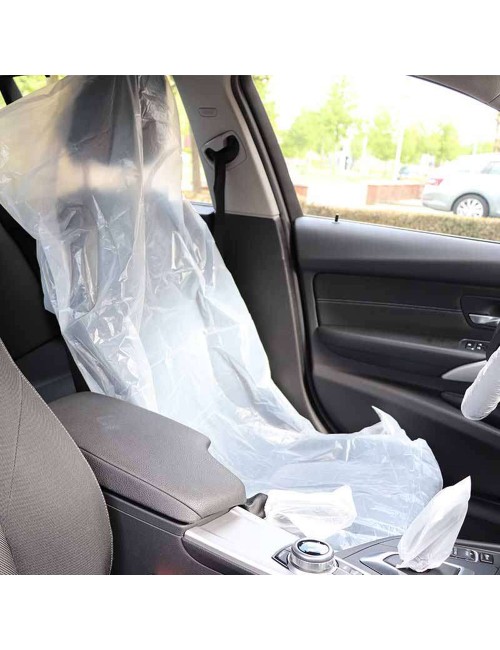 PROTECTIVE DISPOSABLE COVERS ( STEERING + LEVER + HANDBREAK + PADS + SEAT )