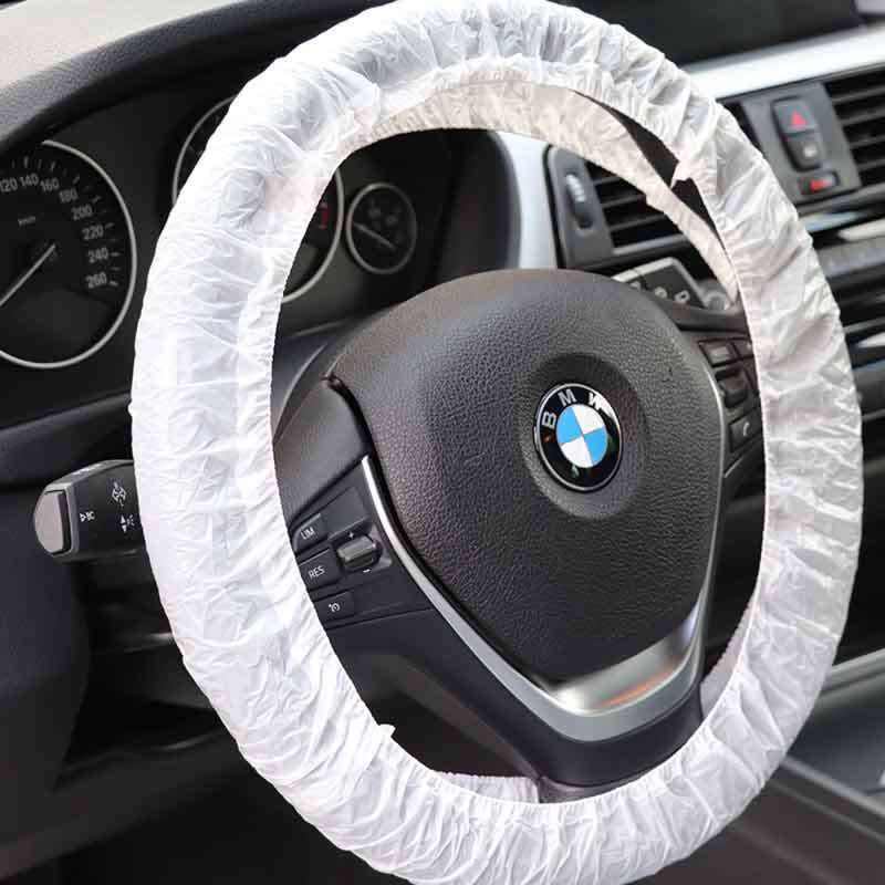 PROTECTIVE DISPOSABLE COVERS ( STEERING + LEVER + HANDBREAK + PADS + SEAT )