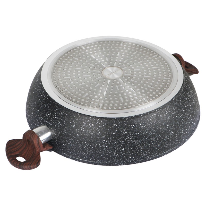 Granite Coating Wok Pan With 2 Handles 32