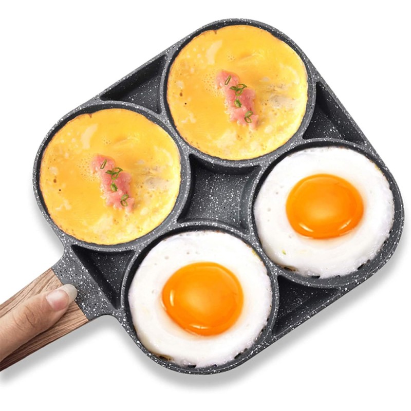Non Stick 4 Section Divided Frying Pan - 19Cm