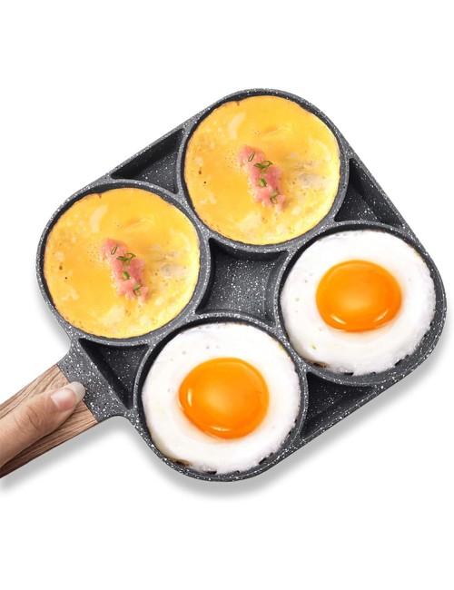 Non Stick 4 Section Divided Frying Pan - 19Cm