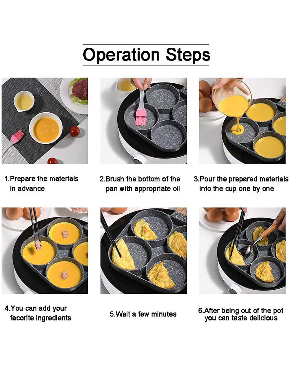 مقلاة مقسمة 4 حبة