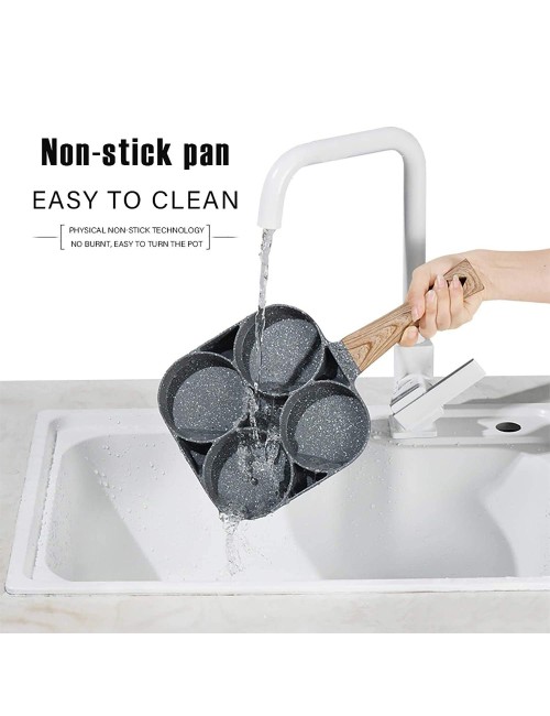 Non Stick 4 Section Divided Frying Pan - 19Cm