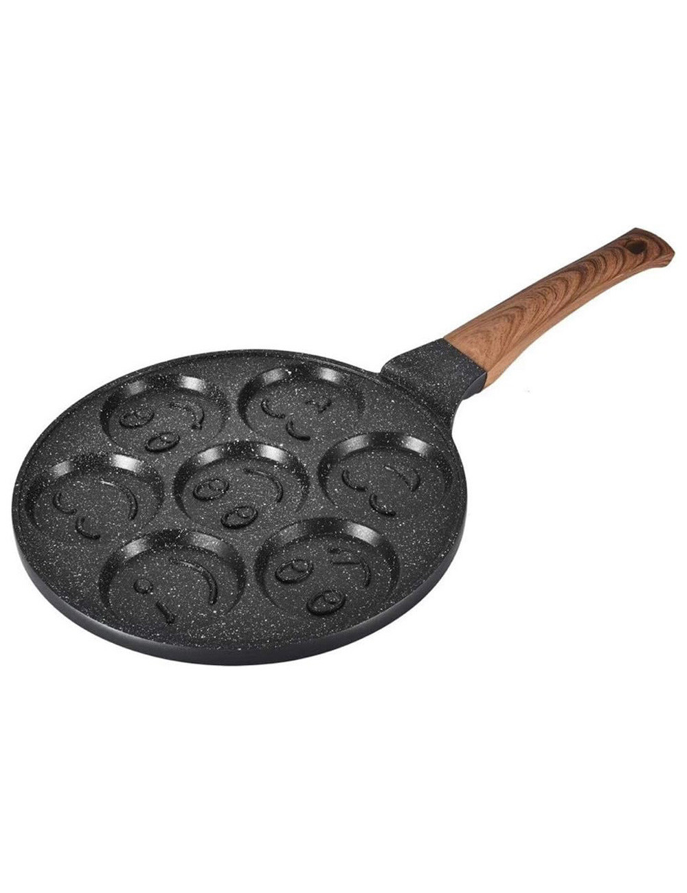 Non Stick 7 Hole Frying Pan - 26Cm