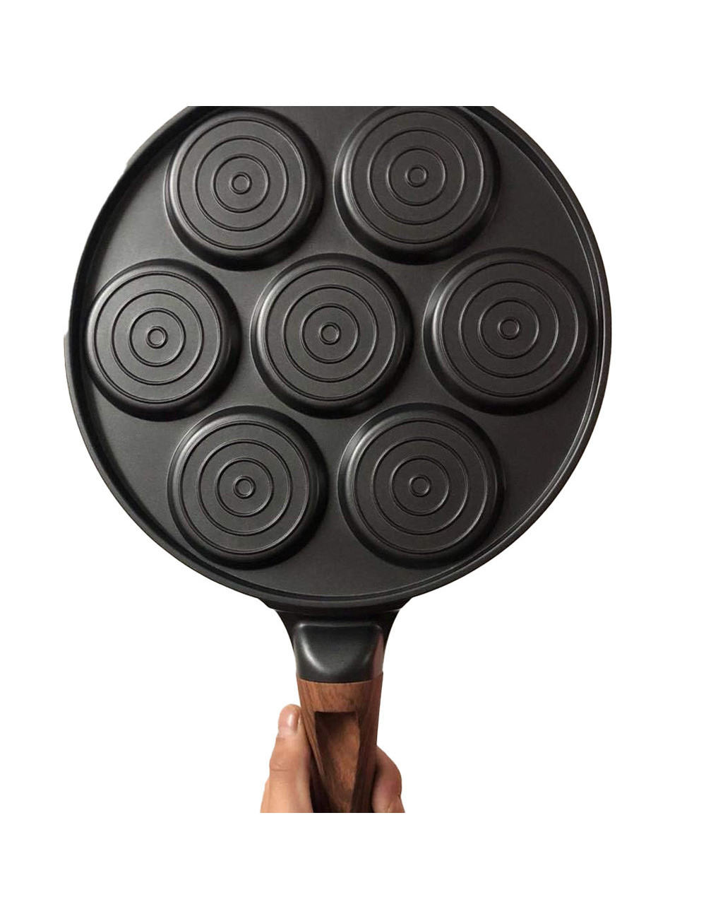 Non Stick 7 Hole Frying Pan - 26Cm