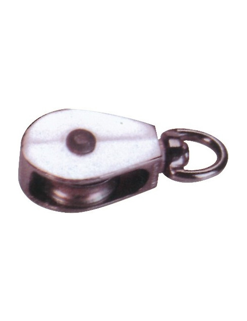 ELEC GALV. Zinc Alloy Die Casting Single Pulley Swivel Type ''1-1/4 - CHN