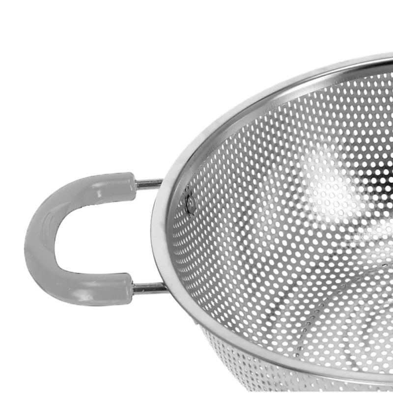 Rice Strainer With Silicon Coated Handles 25.5Cm