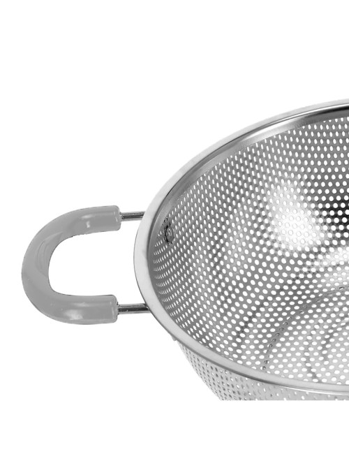 Rice Strainer With Silicon Coated Handles 25.5Cm