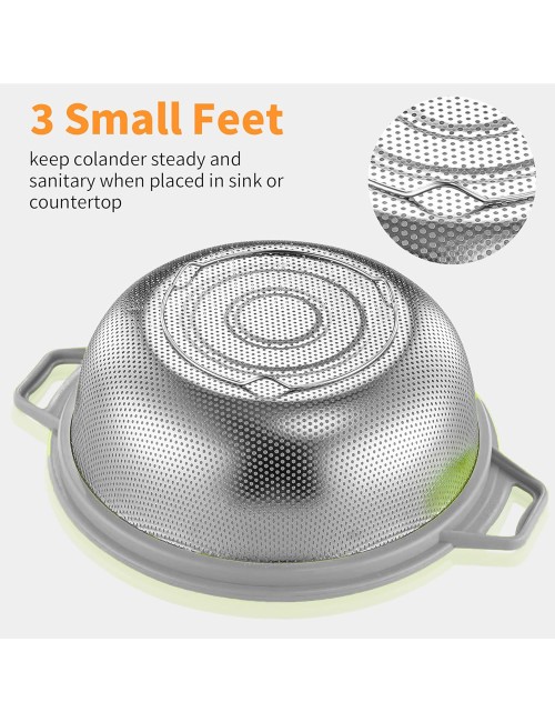 Rice Strainer With Plastic Rim 24Cm