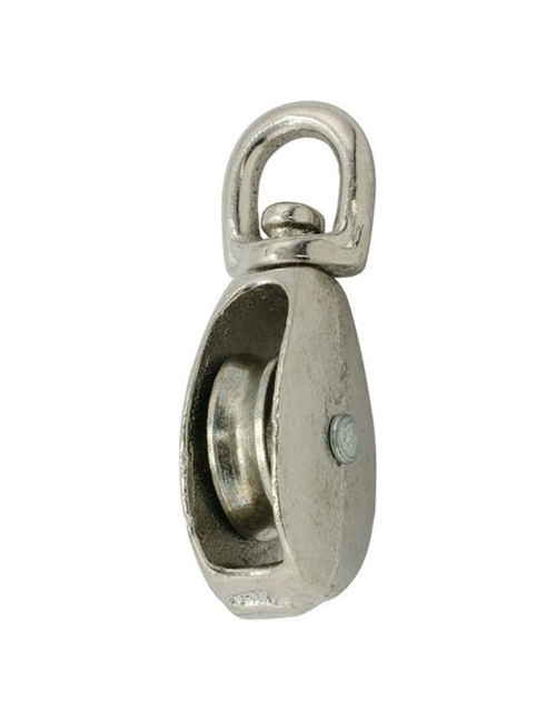 ELEC GALV. Zinc Alloy Die Casting Single Pulley Swivel Type ''1-1/4 - CHN