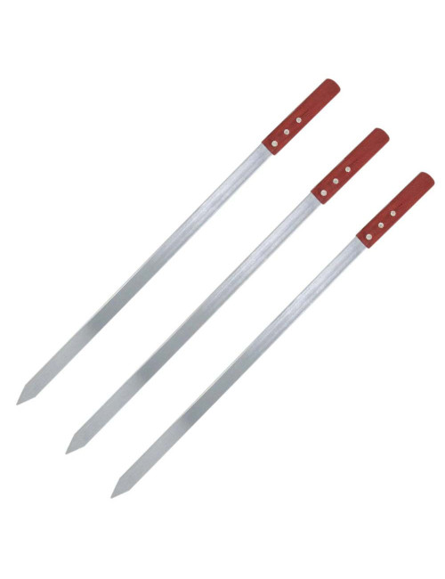 Kabbab Skewer 3 Pcs Set (With Wooden Handle)