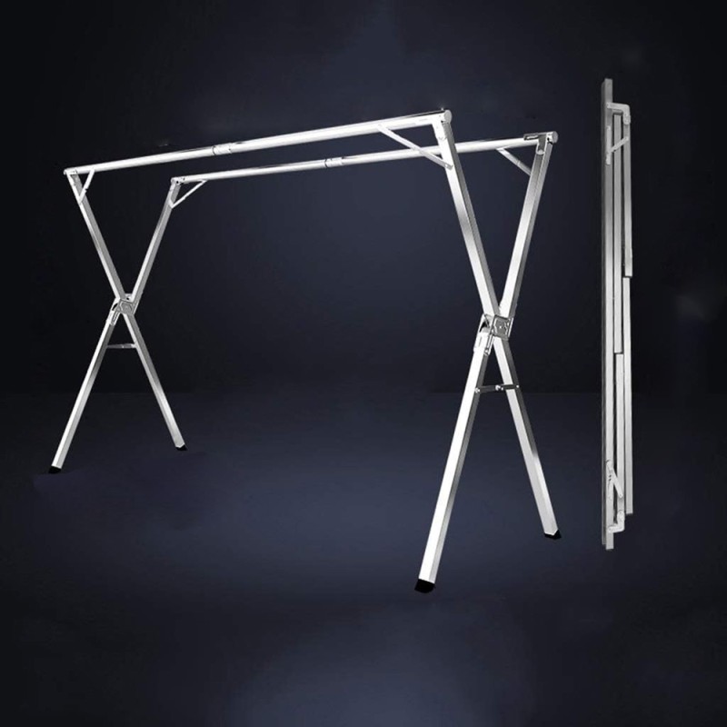 S.S CLOTHES HANGER STAND TELESCOPIC 200 x 70 x 170 CM