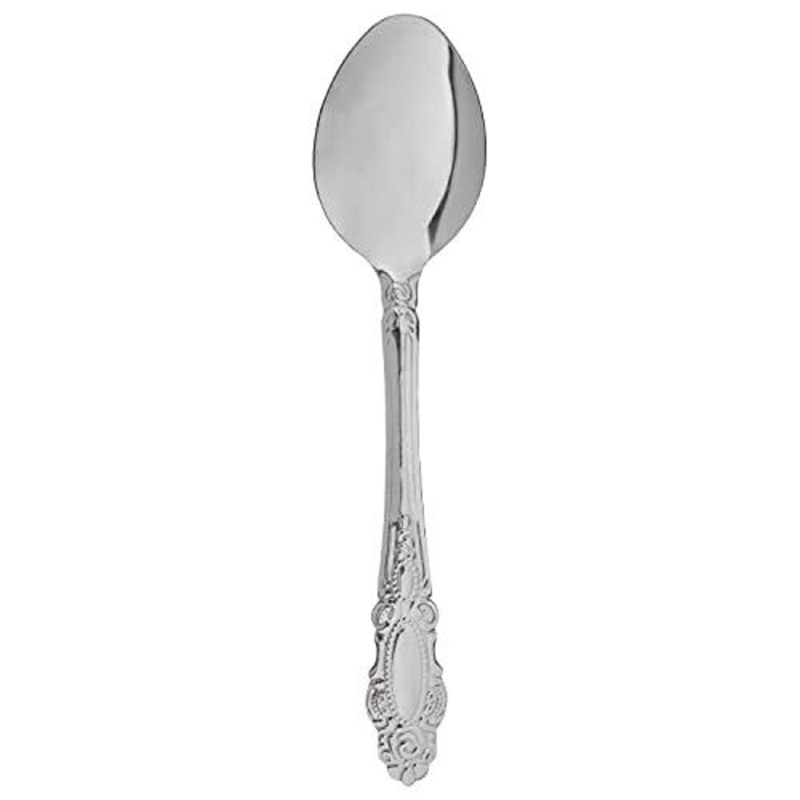 Silver Decorated Eating Spoon - 12 Pcs Pack