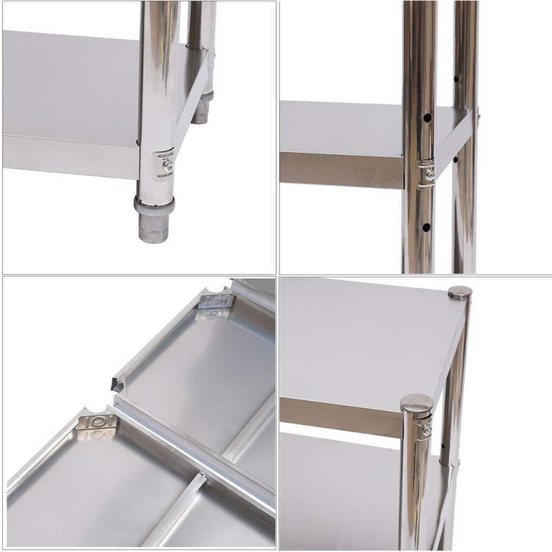 LZH-019 120*35*130CM رف مطبخ استيل 4طابق